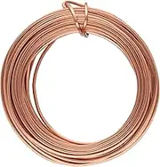 The Beadsmith Square Craft Wire - Wire Elements - Soft Temper - 18 Gauge, 7 Yard Coil - Copper Color - Beading Wire Used for Jewelry Making, Wire Wrapping, and Other DIY Arts & Crafts CW18SQ-CP-7