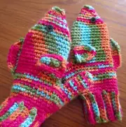 Crochet adult fish mittens PATTERN ONLY