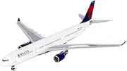 Pre-Built Model Aircraft 15CM 1/400 Scale Finished Aircraft Die-cast Model for Delta Air Lines A330-300 N815NW Airplane for Aviation Fans Miniature Airplane Model
