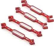 Xtahdge 4Pcs Wrench 3/3.2/3.5/3.7/4/5/5.5/6Mm Turnbuckle Nut Ball End Joint Remover Universal Tool for Remote Control Car Drone Boat
