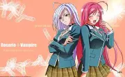 Anime akashiya moka girls pink hair red eyes open mouth Playmat Game Mat Desk