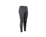 Womens Yoga Pants Elastic Reflective Strip Night Running Fast-Drying Leggings - Grey