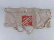 New Home Depot Beige Canvas Work 2 Pocket Apron Logo Tools Crafts Floral Renos