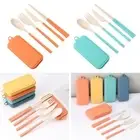 Box Chopsticks Set Spoon Travel Tableware Cutlery Set Fork Dinnerware Set