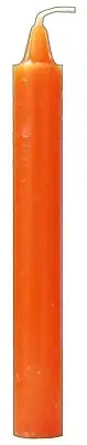 SPELL & RITUAL ORANGE/NARANJA CANDLES 6" X ¾” (WICCA, PAGAN &, MAGICK)