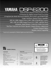 Yamaha DSP-E200 Amplifier Owners Manual