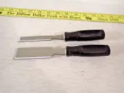 Vintage Stanley Set of 2 Wood Chisel #16-150; 1/2" and 1" made in USA