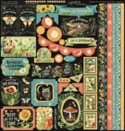 Graphic 45 LIFE IS ABUNDANT Cardstock Stickers Mixed Media Scrapbook