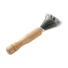 With Metal Wire Salon Rake Wooden Handle Hair Brush Cleaner Cleaning Comb
