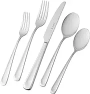 Henckels Silvano 45-pc 18/10 Stainless Steel Flatware Set