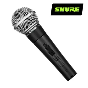 【SHURE】動圈式麥克風 人聲麥克風 心型指向收音 SM58 SM58S 有開關(原廠公司貨 品質保證)