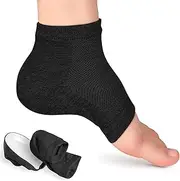[NUOKOU] Rizzsoles Height Max Socks, Rizzsoles Height Max Insoles 3 inches, Invisible Shoe Lift Heel Pads, Half Height Increase Insoles, Height Increase Socks for Women Men, Black, 3.5cm