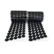 (500 Pair Sets) 20mm Diameter Sticky Back Coins Hook & Loop Self Adhesive Dots