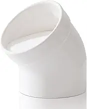 TreaHome Salt Cellar, Modern Ceramic Salt Pig, Salt Containers for Countertop | Sugar Container | Sugar Jar | Easy Access | Dishwasher Safe (White)