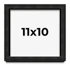 11x10 Shadow Box Black Rustic Barnwood Display Frame | 1.125 Inch Deep | 0.875