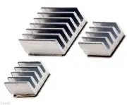 QTY 3 Heat Sinks for Raspberry Pi 2 1 GB (Heatsinks only) Heat Sink Aluminum
