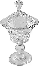 LABRIMP Luxury Glass Dessert Bowl Set Footed Bowl Cup for Ice Desserts Milk Pudding Safe for Daily Use