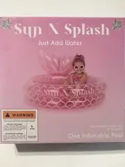 Sun N Splash Pink Inflatable Pool Can Also Be Used As A Ball Pit, Sand Pit, Etc.