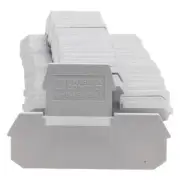Lot of 22 Phoenix Contact 1413052 End Cover, Gray, 40mm L x 5mm W x 62mm H
