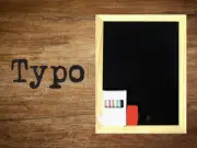 Typo Wooden Vintage Chalk Board Black Rustic A4 Notice School Message Memo Brown