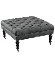 Linon Isabelle Square Tufted Ottoman