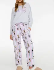 NEW PETER ALEXANDER PUG DOG PJ SWEATER TOP 1+ DANCING DOG FLANNELETTE PANTS XL