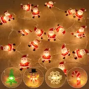 2M 20LED Santa Claus Snowflake LED Light String Christmas Decoration For Home