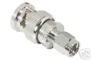 SMA MALE TO BNC MALE NICKEL PLATED ADAPTER 40819