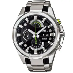 【CASIO 卡西歐】卡西歐 EDIFICE 賽車鋼帶錶-黑(EFR-540D-1A)