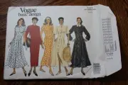Vogue Basic 1120 Fitted Nineties 90s Button Front Dress Sz 14-16-18 Uncut