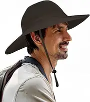[LLmoway] UPF 50+ Sun Hat for Men Women Wide Brim Breathable Adjustable Windproof Outdoor Fishing Hiking Hat Foldable Packable