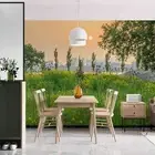 3D City Floral Tree Sun Sky Self-adhesive Removeable Wallpaper Wall Mural 3836