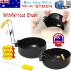 Egg Poacher Pan Foldable Ear Hanging Non-stick Egg Cooker Stainless Steel AU