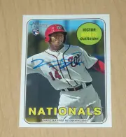 2018 Topps Heritage BLUE autograph rookie Victor Robles