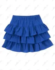 NWT GYMBOREE WILD FOR HORSES BLUE RUFFLE PULL ON SKIRT SKORT SZ 4