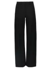[Alexander Wang] Alexander Wang-Wool Pantaloni Nero-Donna 2 Black