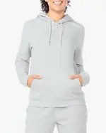 Aspire Pullover Hoodie, 2XU, M, Grey Marle/White, Female