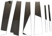 ALAGPNPMZH Stainless Window Pillar Posts Chrome Trim Cover Molding Protector Decoration Car Styling for Kia for Sportage QL 2017 2018 2019 2020 Chrome Style