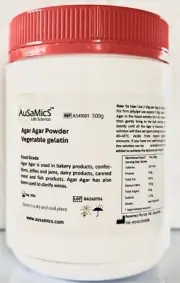 Agar Agar Powder, Vegetarian Gelatin, Food Grade, Highest Quality, 500G