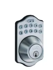 Shield Security® Electronic KeyPad Deadbolt Lock Satin Nickel