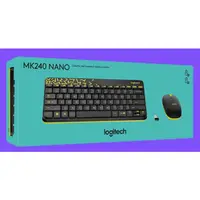 在飛比找蝦皮購物優惠-Logitech 羅技 MK240 NANO 無線鍵盤滑鼠組