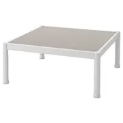SEGERÖN coffee table, outdoor, white/beige, 73x73 cm