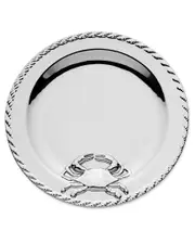 Certified International Silver Plated Crab Round Platter