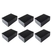 6 PCS Women Shoe Box Shoes Drawer Organizer Stackable Shoe Boxes