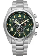 Citizen AT2480-81X Men's Garrison Super Titanium Pilot Chronograph Watch