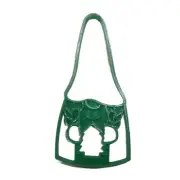 GARDEN GNOME GIRL HOLDING CHRISTMAS TREE DETAILED COOKIE CUTTER USA MADE PR4928