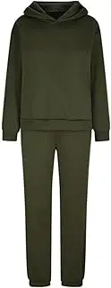 [Generic] Tuxedo for Women For Women Winter Thick Lined Warm Long Sleeve Hoodies Sweatshirt Casual Sweatpants Tracksuit Set Pants Bathing Suit Women