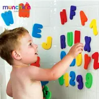 在飛比找樂天市場購物網優惠-美國 munchkin 字母數字洗澡玩具學習組【悅兒園婦幼生