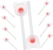 ibasenice 10pcs DIY Lollipop Charm Jewelry Making Supplies Plastic Pendant Keychain Accessory