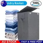 New Large Laundry Baskets Washing Clothes Storage Folding Bin Hamper With Lid